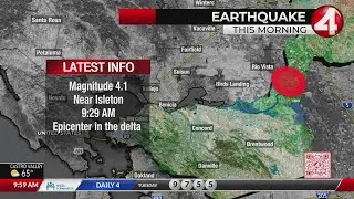 4.1-magnitude earthquake shakes Northern California