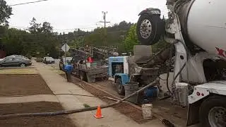Veterans concrete,...begin pumping concrete