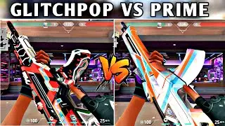Glitchpop Vandal VS Prime Vandal Comparison || Which One Is The Best Vandal Skin In Valorant ||