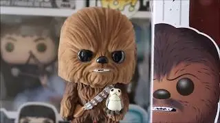 Star Wars Chewbacca With Porg FYE Flocked Exclusive Vinyl Figure Review