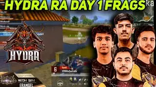 HYDRA 🐉 RA ESPORTS DAY 1 ALL FRAGS 🔥BGMI