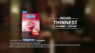 Durex Extra Thin Wild Strawberry Flavoured Condoms | 