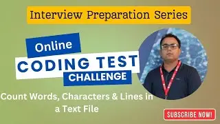 Count Words, Characters & Lines in a Text File | Python File Handling| Interview Preparation