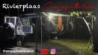Camping in the rain at Rivierplaas in the Breede River Valley