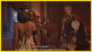 Cleopatra meets Julius Caesar - Assassin's Creed Origins ( PC - ULTRA - 1080p )