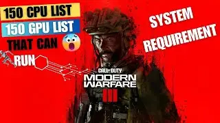 Call Of Duty Modern Warfare 3 - 2023 Minimum System Requirement