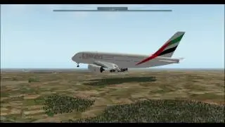 X-Plane 10 A-380 UKCM-UKCC. Мариуполь - Донецк.