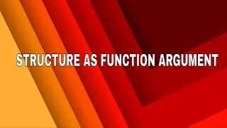 Structure As a Function Argument