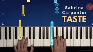 Sabrina Carpenter - Taste - Easy Piano Tutorial
