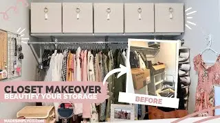 How-To Decorate and Organize a Stylish Closet! | Storage and Decor Ideas