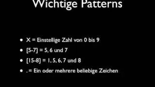 Screencast: Regex in Asterisk (Deutsch/German)