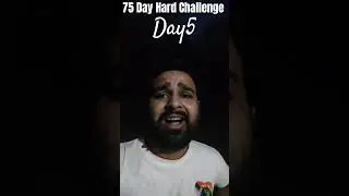 75 Day Hard Challenge Day 5th 💪#shorts  #75hardchallenge #75hardchallengeindia  #youtubeshorts