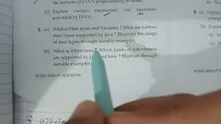 BCA 6th semester Java Programming MDU Questions paper 2024 #viral #mdu #bca