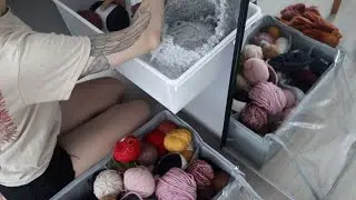 мой шкаф с пряжей