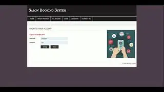 Salon Booking System Mini Php Project