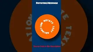 Rotate text animation in css  