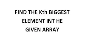 kth Largest Element In Array