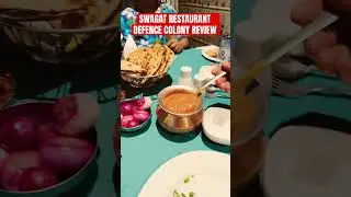 DEFENCE COLONY SWAGAT RESTAURANT REVIEW #foodreview #defencecolony #restaurant #shorts #foodreview