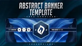 Professional 2D Abstract Banner Template [YouTube & Twitter] - FezoDesigns