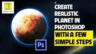 create realistic planets in Photoshop / with a few simple steps.