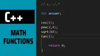 Math Functions in C++
