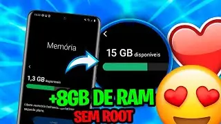 FUNCIONOU😭!COMO AUMENTAR A MEMÓRIA RAM DO CELULAR SEM ROOT ! EM ATÉ + 8GB DE RAM🔥!!