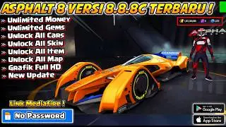 NEW UPDATE ASPHALT 8 VERSI 8.8.8c MOD APK - Unlimited Money | UNLOCK ALL CARS - TERBARU 2026 !!