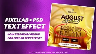 👉 How to use PSD 3D Text Effect on Pixellab | Smartphone editing #photopea #smartphone #texteffect