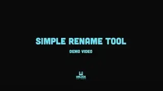 Unity Asset | Simple Rename Tool