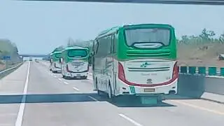 Tempel 5cm‼️Bus Kramat Djati Bjm ditol Mojokerto trans jawa