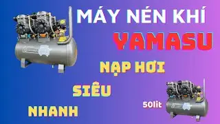 Máy nén khí 50l không dầu yamasu mẫu mới 4HP Chỉ 50 Đầy Bình YSM - NKD50N