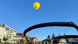 Boats and Hot Air Balloons on Lake Tahoe