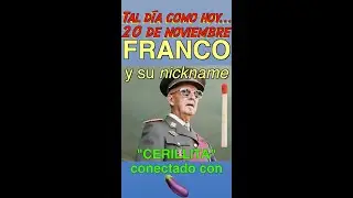 Tal día como hoy, 20 de noviembre. 🍆 FRANCO, el dictador con un nombre muy vulgar. #etimología