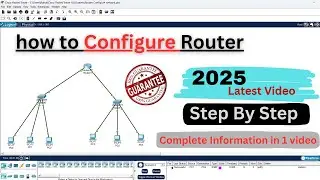 How to configure Router in CISCO packet Tracer || Basic CISCO Router configuration 2025