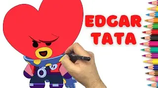 Як намалювати Едгар Тата Бравл Старс - How to Draw Edgar Tata Brawl Stars