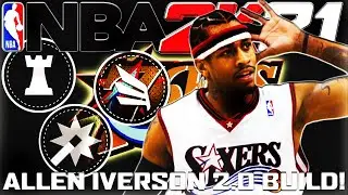 ALLEN IVERSON 2.0 BUILD in NBA 2K21! BEST MIDRANGE SLASH/SLASH PLAY! NBA PLAYER BUILD SERIES VOL.21
