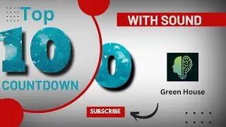 Top Ten Countdown With Sound | Green Screen | | Green Screen Animation|