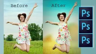 Photoshop cs6 Tutorial | Photo Manipulation Change Background & Blending Quick and Easy