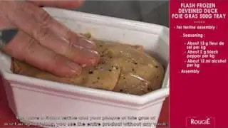 Flash-Frozen Deveined Raw Duck Foie Gras Rougié