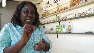 Plant medicines in Zimbabwean herbal shop