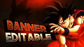 Banner editable de Goku para ps touch || Banner editable de DragonBallSuper para ps touch