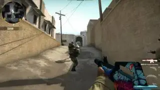 Играю с ботами в CS GO пиратку