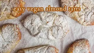Easy Vegan Almond Tarts with Puff Pastry | Vegan Desserts