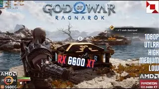 God Of War Ragnarok on RX 6600 XT 8gb | 1080p All Settings |#gaming #godofwarragnarok