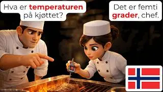 🍳 In the Kitchen: 15 Norwegian Chef Conversations Every Beginner Should Learn | A1-A2