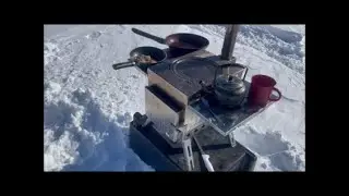 Smelt Fishing & Breaking In New Stainless Steel Stove