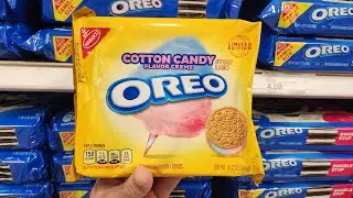 Oreo Cotton Candy Flavor Crème Cookies