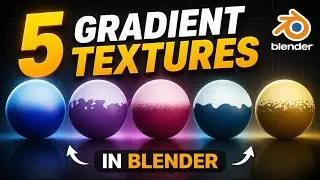 5 Easy Gradient Textures in Blender (Procedural Material Tutorial) 
