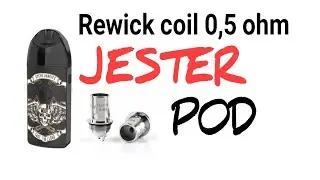 Rewicking coil 0,5 ohm vapefly jester pod with RBK EXCEED GRIP 0,4 ohm