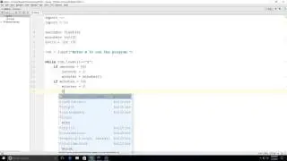 Python Practice:  Timer Program